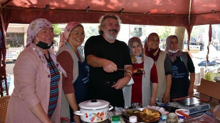 Mandıra Filozofu, Germencikte organik pazar gezdi