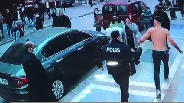 Babası ve kardeşini darp eden kişiyi yaraladı