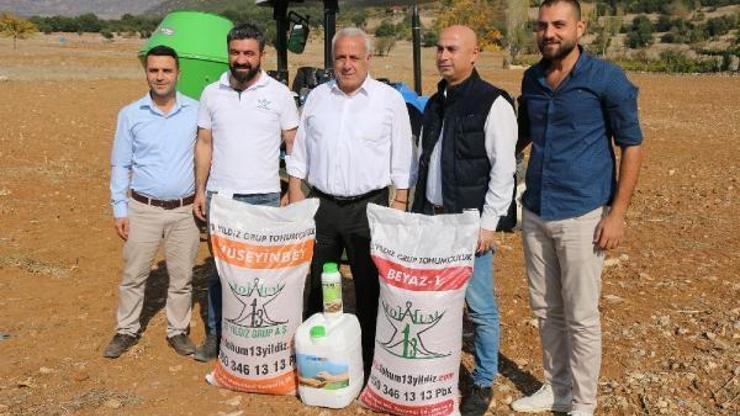 Fekede yüksek rekolteli milli buğday tohumu Hüseyinbeyin deneme ekimi yapıldı