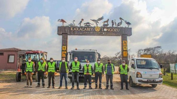 Karacabey Longozunda sonbahar temizliği yapıldı