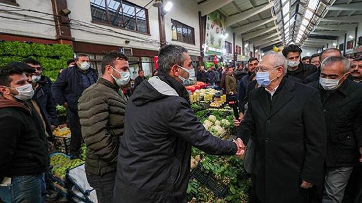 Kılıçdaroğlu, Ankarada hal esnafını ziyaret etti