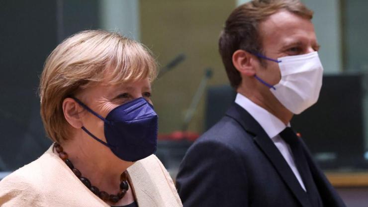 Polonyadan, Lukaşenko ve Putin ile görüşen Merkel ve Macrona tepki