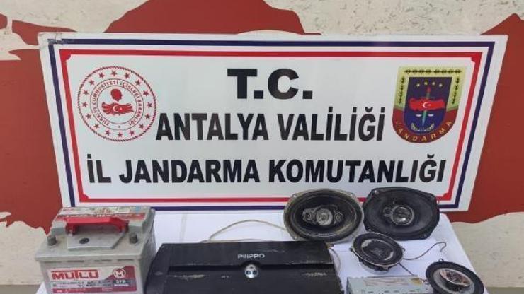 Çalıntı malzemelerle yakalandı