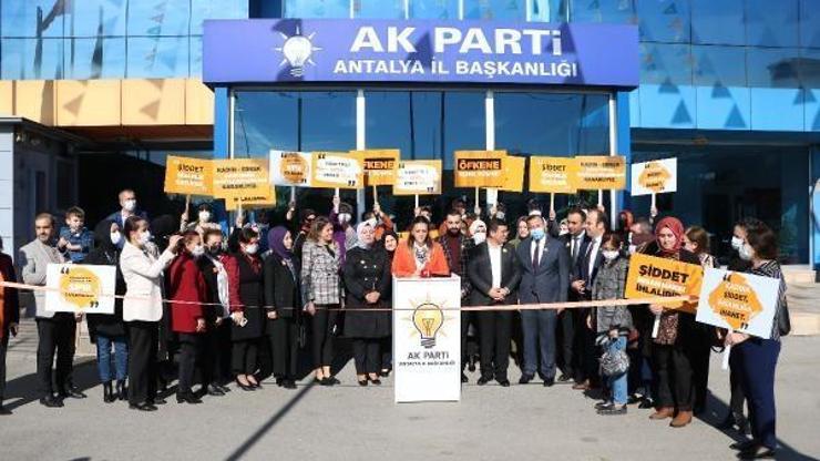 AK Partili kadınlardan şiddet tepkisi