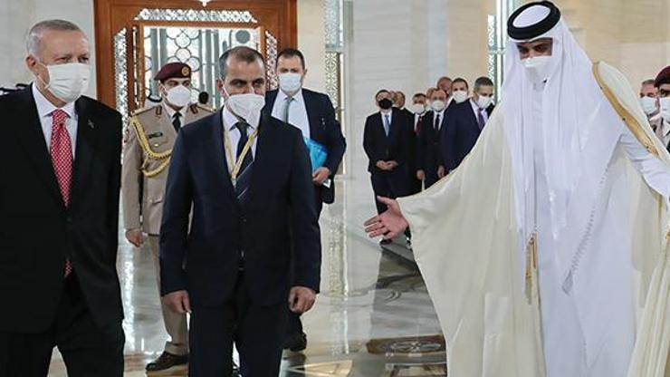 Cumhurbaşkanı Erdoğan, Katar Emiri Al Sani ile görüştü