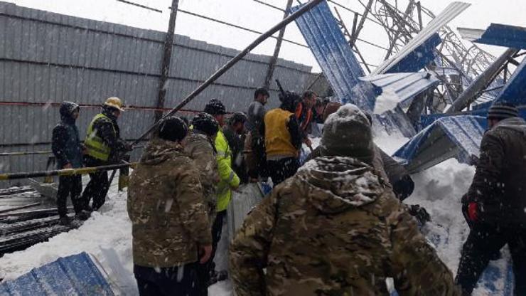 Gürcistan’da şantiyenin çatısı çöktü: 1 ölü, 2 yaralı