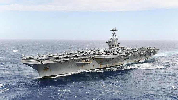 Amerikan uçak gemisine Akdeniz’de Ukrayna nöbeti