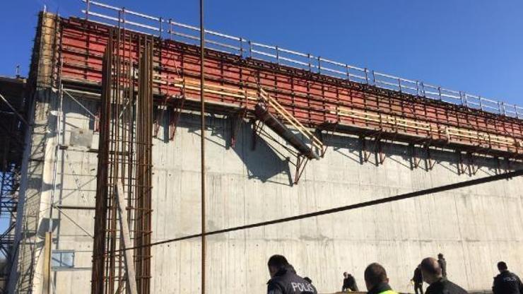 OSB inşaatında iskeleden düşen 2 işçi yaralandı