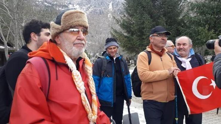 83 yaşında dağa tırmandı
