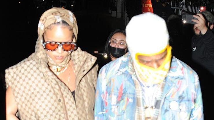 Rihanna-ASAP Rocky çifti yoğun ilgiyle karşılaştı