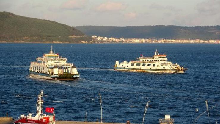 Gökçeadaya 3 gündür feribot seferi yok