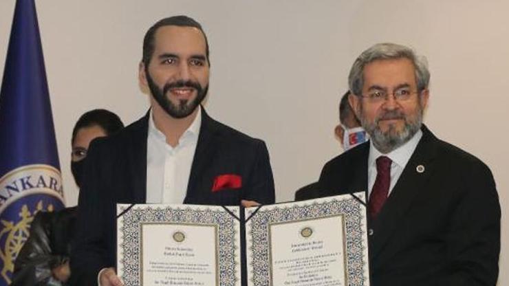El Salvador Devlet Başkanı Bukeleye Dostluk Payesi Beratı verildi