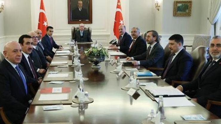 Cumhurbaşkanı Erdoğan, TİSK heyetini kabul etti