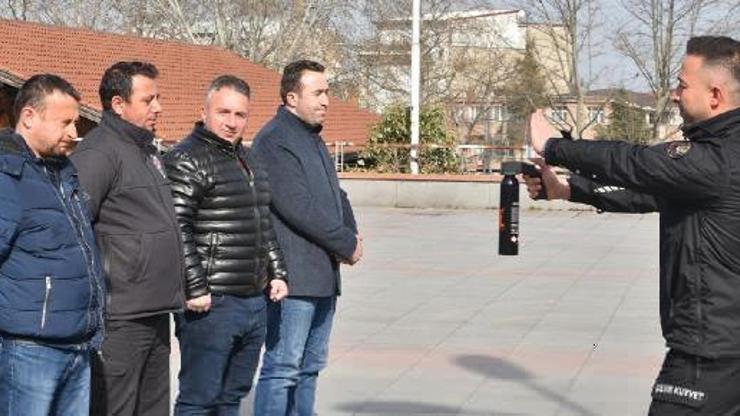 Uygulamalı biber gazı eğitimi zor anlar yaşattı