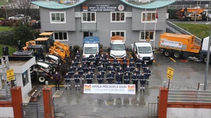 Zeytinburnu Belediyesi karla mücadeleye hazır