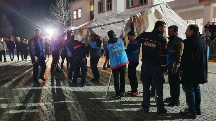 Okul pansiyonunda gece deprem tatbikatı