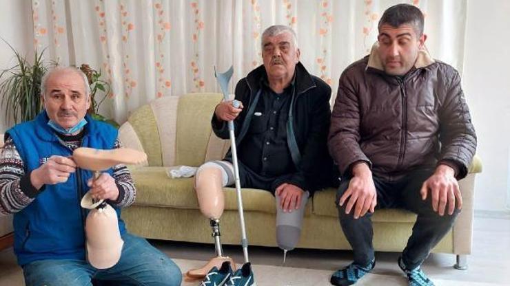 Doğum gününde protez bacak hediye edildi