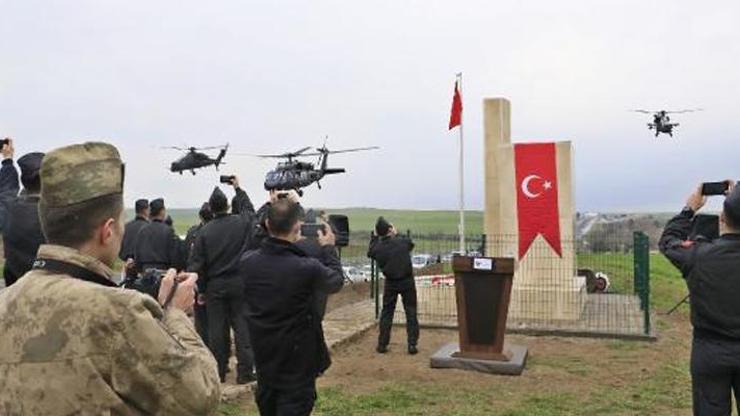 Diyarbakırda şehit olan 4 askerin anıtı restore edilip, törenle açıldı