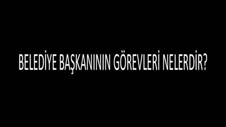 Belediye Başkanının Görevleri Nelerdir Maddeler Halinde Belediye Başkanı Ne İş Yapar