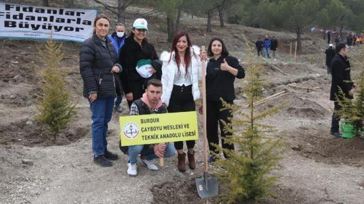 Burdurda 600 fidan dikildi