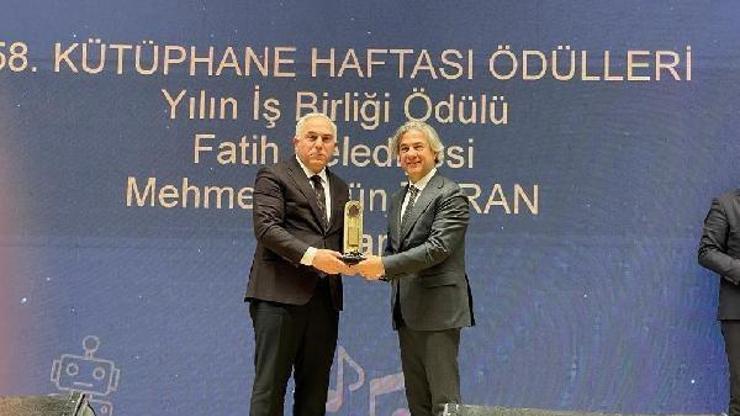 Kütüphane Haftası’nda Fatih Belediyesi’ne ‘Yılın İşbirliği’ ödülü