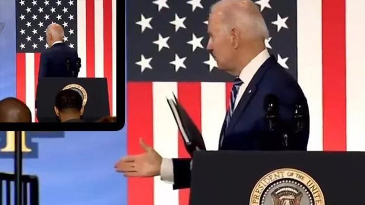 ABD bu görüntüleri konuşuyor... Joe Biden boşlukla tokalaştı