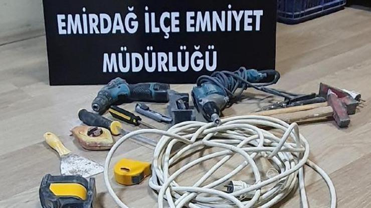 İnşaattan malzeme çalan, şüpheli yakalandı