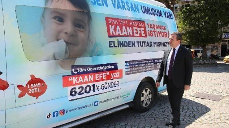Bergamadan SMA Hastası Kaan Efeye destek çağrısı