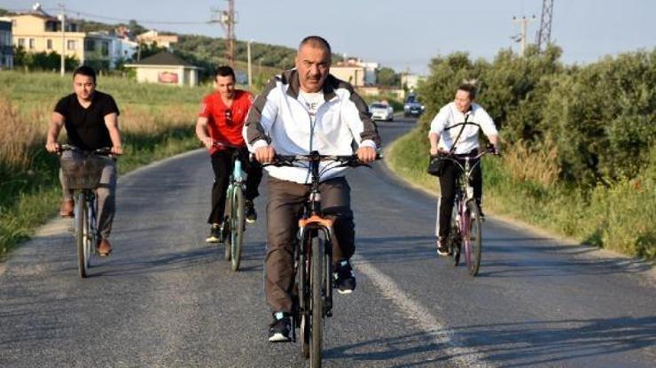 Şarköy Kaymakam Kılınçkaya, gençlerle pedal çevirdi