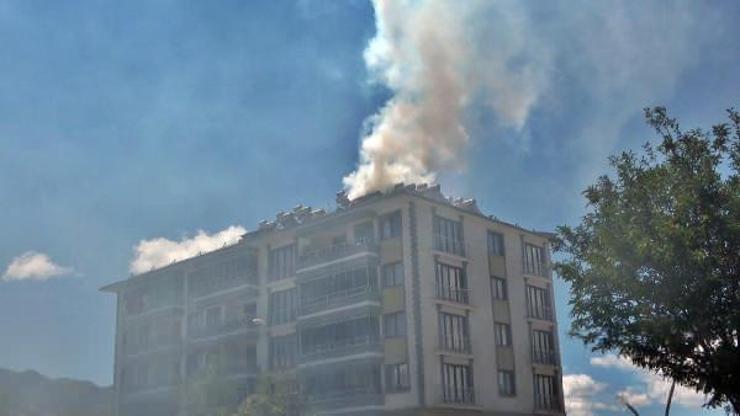 Tuncelide baca yangını