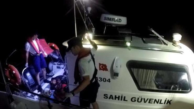 Ayvacıkta 13 kaçak göçmen kurtarıldı