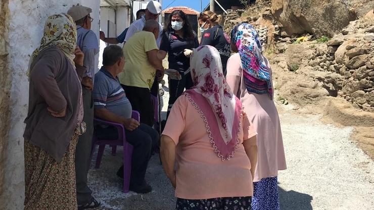 Alevlerin arasından komşuları kurtardı