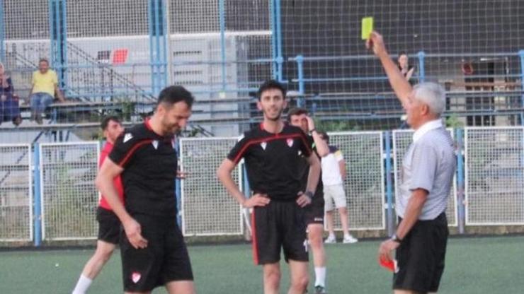 Abdulkadir Bitigen babasından sarı kart gördü