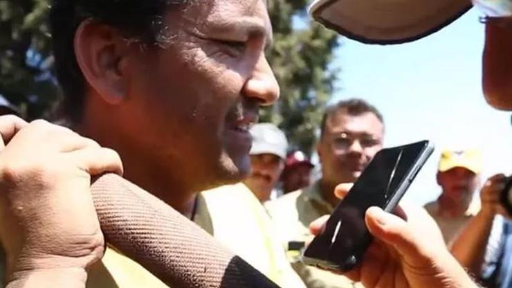 Bakan Kirişci paylaştı Cumhurbaşkanı Erdoğandan Datça yangınındaki ekiplere geçmiş olsun telefonu