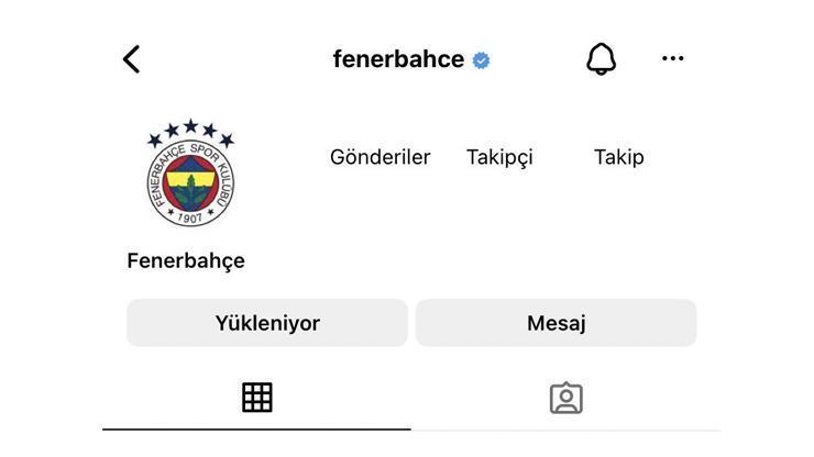Fenerbahçenin Instagram hesabı tekrar kapatıldı