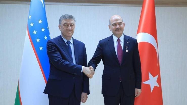 Bakan Soylu, Özbekistanlı mevkidaşı Bobojonov ile görüştü