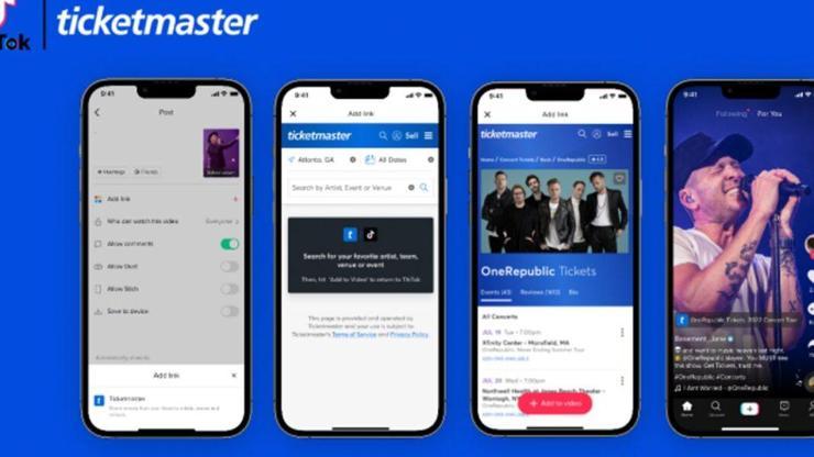 TikTok, Ticketmaster ile işbirliği yaptığını duyurdu