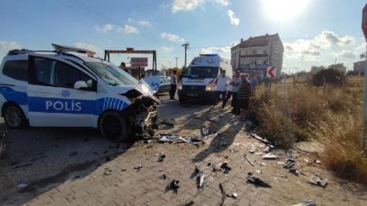 Tekirdağ’daki trafik kazasında 2 polis memuru yaralandı