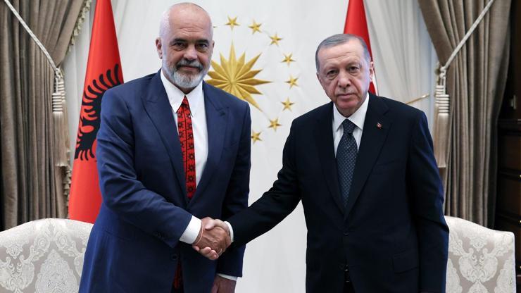 Cumhurbaşkanı Erdoğan, Arnavutluk Başbakanı Ramayı kabul etti