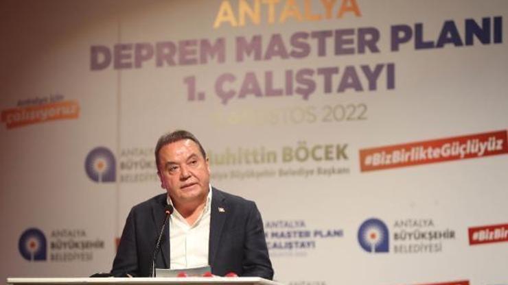 Başkan Böcek: Deprem Master Planı ortak akılla ele alınacak