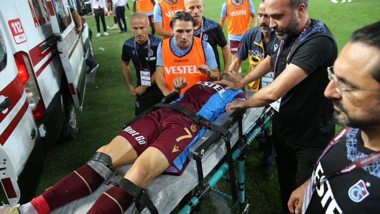 Trabzonsporlu Visca hastaneye götürüldü