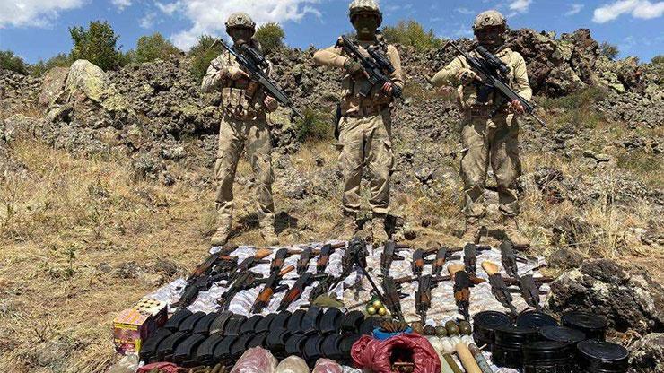 İçişleri: Tendürekte PKKya ait cephane ele geçirildi