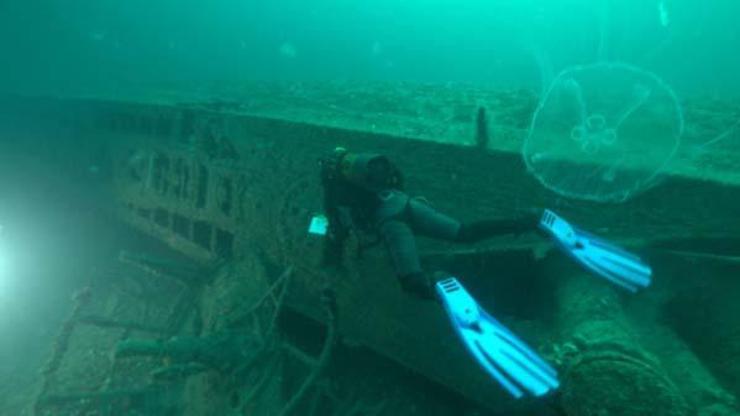 Karadenizin 36 metre altında sevinç çığlıkları