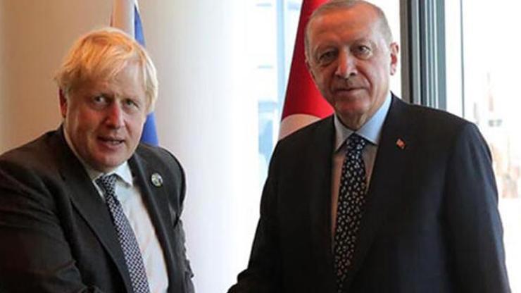 Cumhurbaşkanı Erdoğan, Boris Johnsonla görüştü
