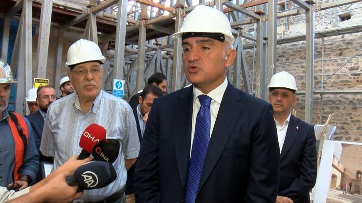 Kültür Bakanı Ersoydan Kız Kulesinde inceleme