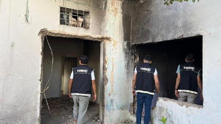 Nusaybin’de polis, uyuşturucuyla mücadelede metruk binalara operasyon