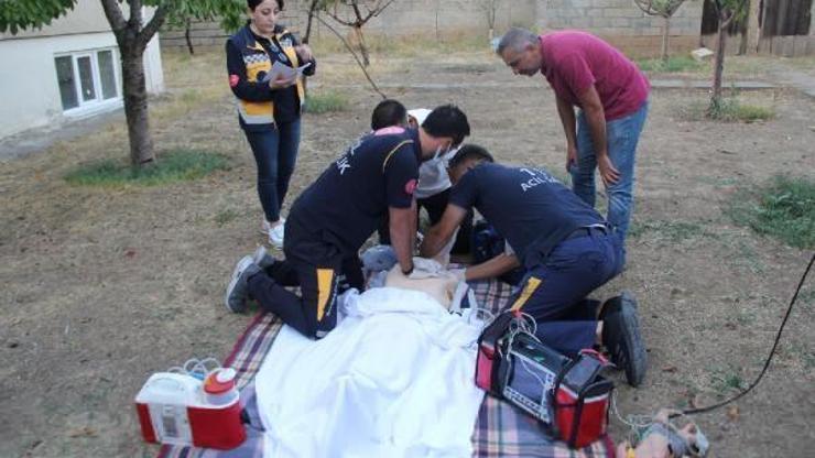 Erzincanda 112 Acil Çağrı Merkezi personeli için tatbikat düzenlendi