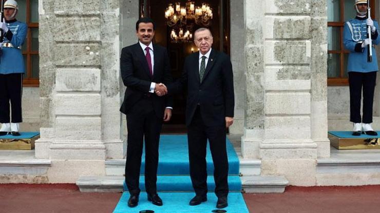 Cumhurbaşkanı Erdoğan Katar Emiri ile bir araya geldi