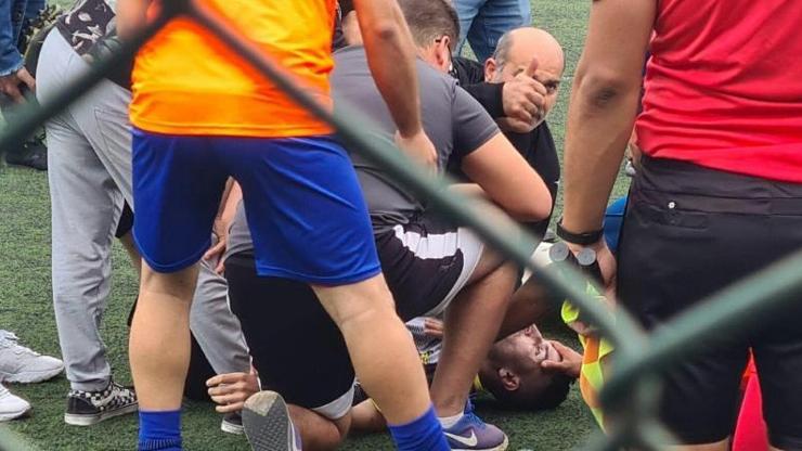 Amatör lig maçında kalp krizi geçirdi