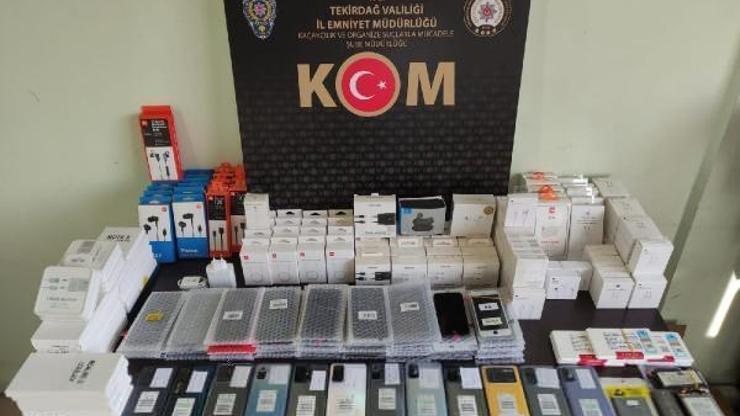 Şarköyde kaçak cep telefonu operasyonu: 1 gözaltı